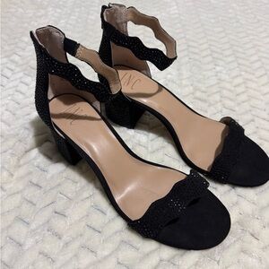 INC International Concepts Black Heeled Sandals
